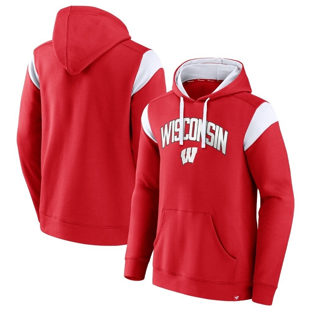 Fanatics® Men's SMALL Wisconsin Badgers™ Game Over Pullover Hoodie in Red